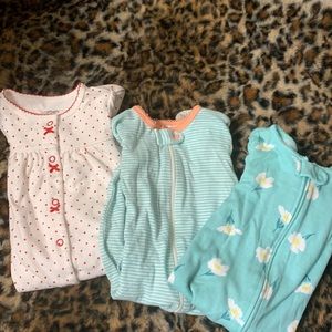 Lot of Baby Sleepers 9 mos